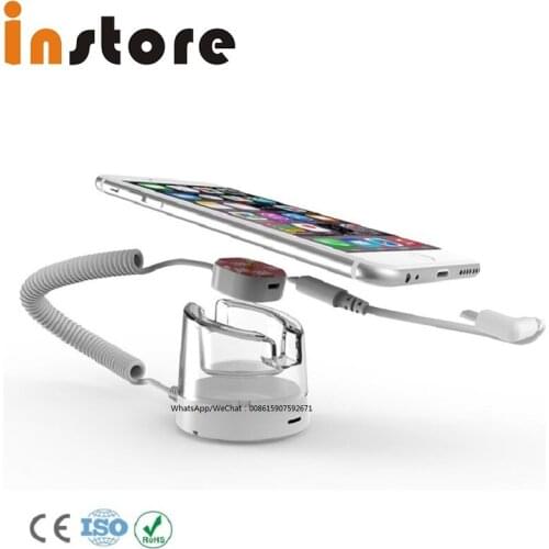 5 Pcs High Quality Mobile Anti-Theft Alarm Acrylic Display sStand Cell Phone Display Lock With Charger