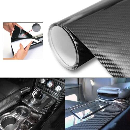 5D Carbon Fiber Car Stickers For Fiat 500 VW Polo Golf MK4 4 5 6 MK7 Touran T5 T4 Bora Skoda Rapid Fabia Yeti Superb Accessories