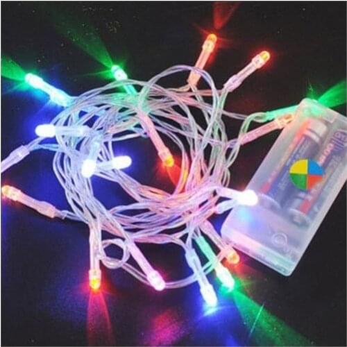 White Wired 3Metre Mixed Color Battery Powered Led Light christmas decorations рождественские украшения