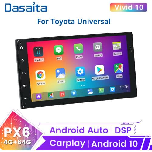 Dasaita for Toyota Corolla Auris Fortuner Innova 2015-2019 Android 10 Carplay Android Auto 9" Touch Screen 2 Din IPS 1280*720 GP