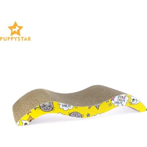 Corrugated Paper Cat Scratcher For Kitten Scratching For Cats Catnip Cat Scratcher Scratch Pad Mat Cat Games Pet Products LY0003
