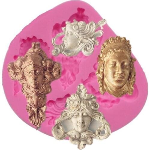 Greek Mythology Goddess Avatar Fondant Cake Molds Chocolate Mould for the Kitchen Baking Sugarcraft Decoration Tool