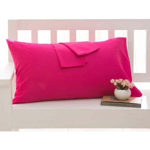 100% Cotton Solid Color Pillowcase 16 Color Hotel And Home Use Pillow Case Bedding 50x75 50x70 Pillow Cover Customize Any Size