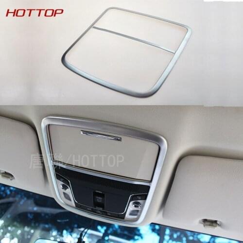 Hottop ABS chromium car roof top reading lamp light frame mask moulding trim For Honda Odyssey 2015 2016 1pc/set car styling