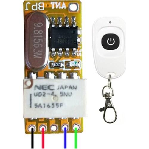 Micro Contact Remote Control Switch 3.7v 4.5v 5v 6v 7.4v 9v 12v 1A RF Switching Wireless Switch Designer manufacturer 100sets