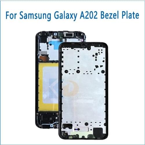 Mobile Phone Accessories Housing Middle Frame For Samsung Galaxy A20E A202 Bezel Plate Replacement