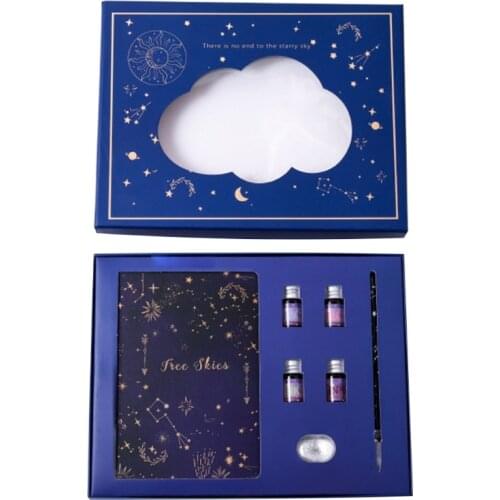 F3MA Retro Dip Pen Set Exquisite Gift Box Hand Ledger Pen Holder Collocation Christmas Gift Set School Home Writing Supplies