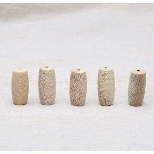 Natural solid wood handmade solid wood genuine bamboo knotted wood pipe beaded loose beads DIY for jewelry making and art crafts
