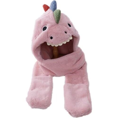 New Baby Hat For Newborn Baby Cartoon Hats for Girls Boy Velvet Warm Scarf Winter Cap Babies Accessories Childrens Winter Hat