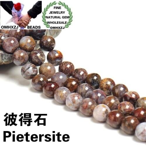OMHXZJ Wholesale ZB88 6810mm DIY Bracelet Necklace Jewelry Making Accessories Findings Natural Stone Fine Pietersite Round Beads