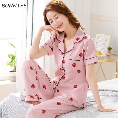 Pajama Sets Women Summer 11 Styles Simple All-match Soft Fashion Cute Full-length High Quality Leisure Nightwear Girls New Ins