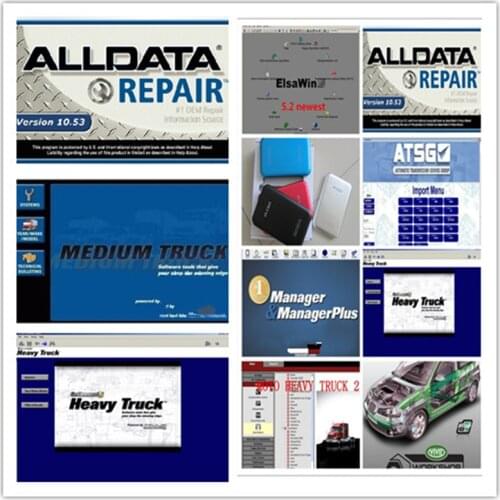 All Data Pro Alldata 10.53 Auto Repair Software Moto Heavy Duty Vivid Workshop Full Set 1TB Hdd For Car Truck