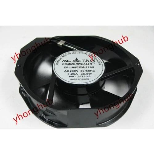 COMMONWEALTH FP-108EXM AC 230V 220V 38.5W Server Cooling Fan