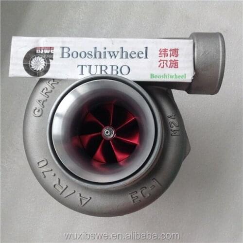 GT3576 red billet wheel turbo GT3576 double air intake stainless steel turbine housing modify turbocharger GT3576