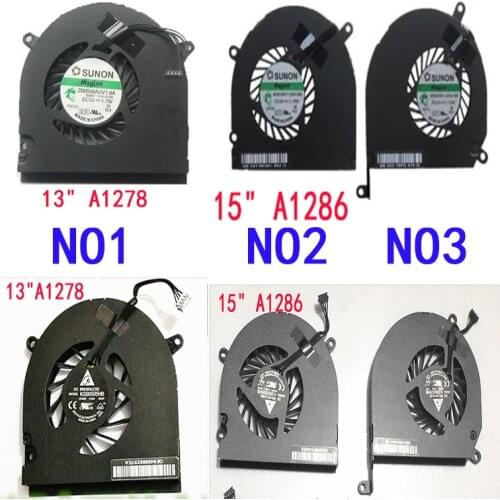 Fan for Apple Macbook pro a1502 ME864 ME865 ME866 13" A1278 A1342 ZB0506AUV1-6A 15" A1286 MG62090V1-Q030-S99 MG62090V1-Q020-S99