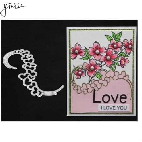 YINISE DIE CUT Metal Cutting Dies For Scrapbooking Stencils LOVE LACE SCRAPBOOK DIY Album Cards Decoration Embossing Die Cuts