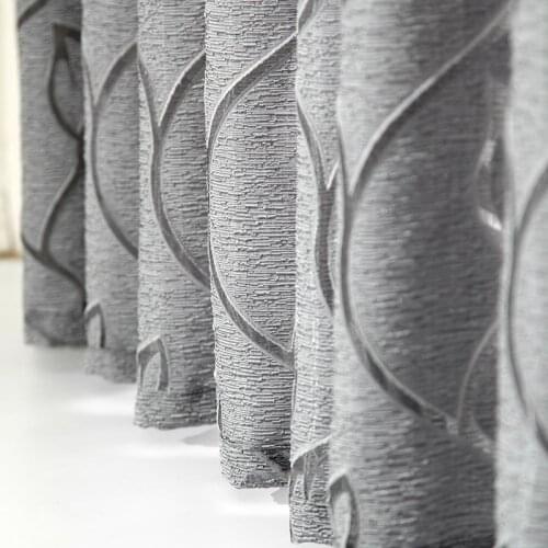 Modern Door Window Curtain Floral Design Tulle Voile Drape Panel Sheer Valance Divider Balcony Curtain for Living Room Home Offi