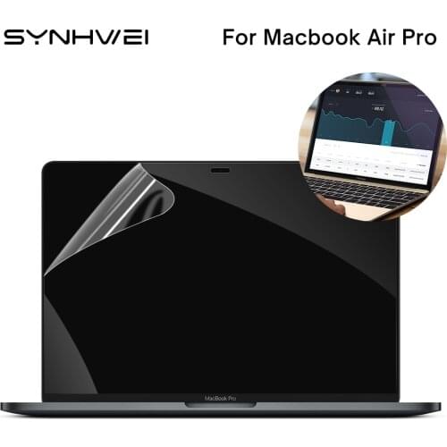 HD Screen Protector For MacBook Air Pro 13.3 2020 13 15 inch Touch Bar 12 PET Film Sticker Screen Protector Laptop Accessories