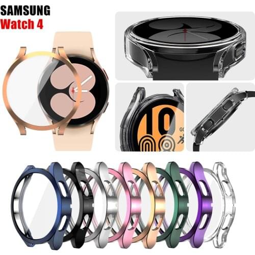360 Full Screen Protective Watch Case For Samsung Galaxy watch 4 44mm 40mm TPU All-Around Screen Protector smartwatch cover New