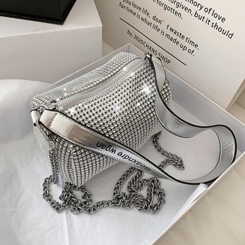 Spring Summer Luxury Bright Crystal Women Handbags 2020 New Females Fashion Crossbody Shoulder Bags Ladies Purse Travel Bags