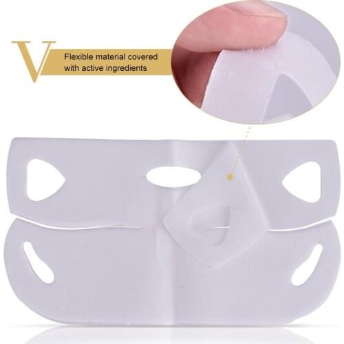 1/2/4pcs 4D Reduce Double Chin Tape Neck Firming Shape Mask Face Lift Slimming Mask V Line Chin Up Patch US BR Do Dropshipping