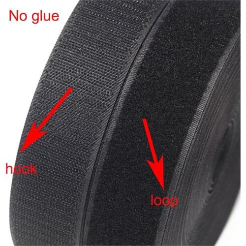 1M Pair Hook and Loop fastener Tape No Glue the hooks velcros adhesive Sewing-on strips Magic belt sticky tape DIY hook and loop