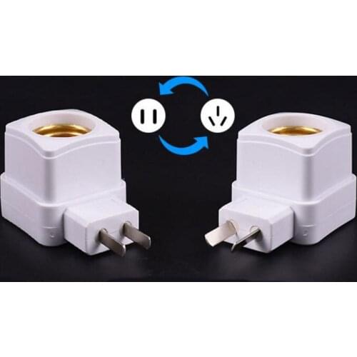 1PC Practical White E27 LED Light Socket Plug Holder Adapter Converter ON/OFF For Bulb Lamp