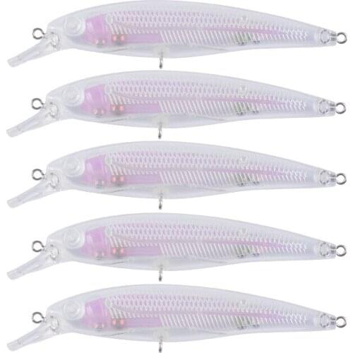 10.5cm 9.7g 50pcs Blank Nude Baits Crank Pencil Minnow Bait Unpainted Lure Bodies Fishing Bait