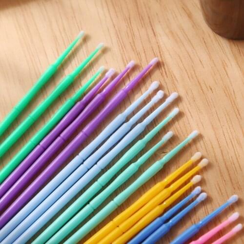 100 PCS Disposable Makeup Cotton Swab Mini Individual lash Applicators Mascara Brushes Eyelash Extension For Maquillage Makeup