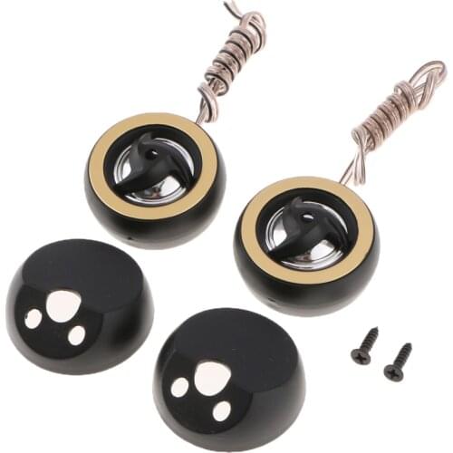 2 Pieces Component Tweeters Speaker Audio Silk Dome Flush or Surface Mount for Car
