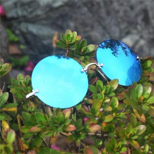 2020 Small Rimless Sunglasses Women Men Vintage Fashion Metal Round Sun Glasses Female Oversized Shades Eyewear Male Goggles NX
