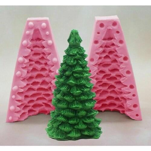 3D Christmas Tree Silicone Cake Chocolate Baking Mould Candle Soap Making Mold