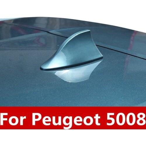 Car Shark Fin Antenna Auto Radio Signal Aerials Roof Antennas Exterior decoration Auto Accessories For Peugeot 5008 2017-2019