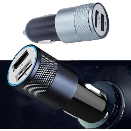 LED 5V 2.1A Dual USB Fast Car Charger Adapter for iPhone Samsung Galaxy Tablet Cigarettes Lighter Car phone Charger