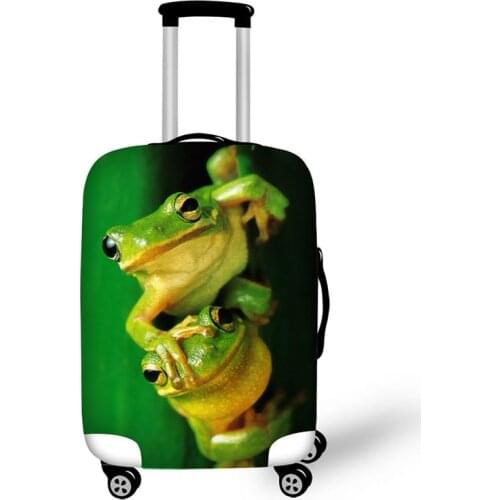 Cover for suitcase Fashion Cute frog Suitcase Luggage Protect Covers Cover Case Elastic Travel Accessories for 18-30 inch