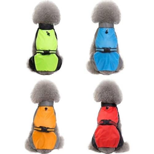 Pet Raincoat Clothes Waterproof Windproof Clothes Autumn And Winter Outdoor Jacket For Small And Medium Dogs Chubasquero Perro
