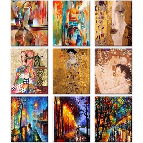 Jazz music By Numbers DIY Girl with dandelion Unframed Oil Paint For Adults Home Decoration Gift 40x50CM