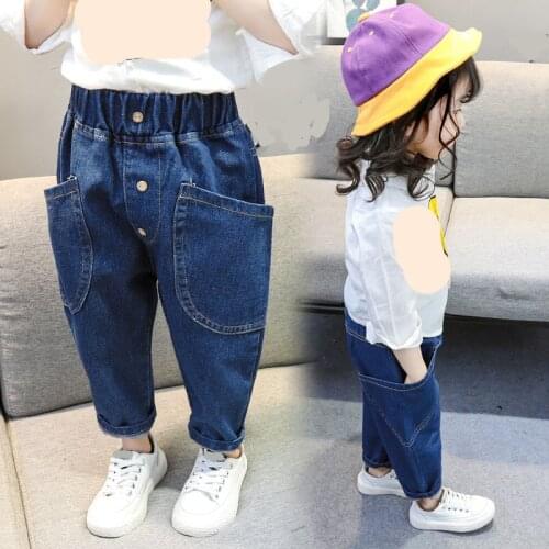 Baby Girls Jeans Kids Autumn Spring Clothes Girl Trousers Children Denim Pants for boys jeans toddlers 80~130