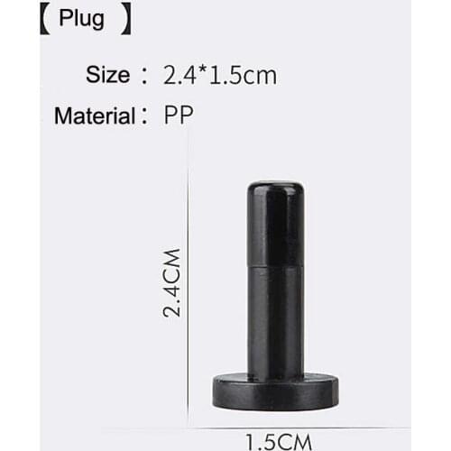 ENTENCO 1/4 '' slip lock end plug male shock 6mm black plastic cap material for misting Accessories
