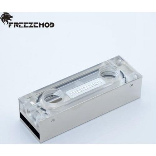 FREEZEMOD M2-ZBSR Computer Pc Water Cooler Hard Drive M2 Solid State Hard Disk Cooling Water Block Armor For 2280. M2-ZBSR