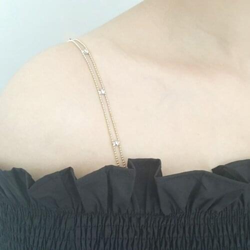 Crystal Bra Straps Shoulder Strap Bridal Lingerie Belt Costume Decors Sparkly crystal rhinestone detachable bra straps