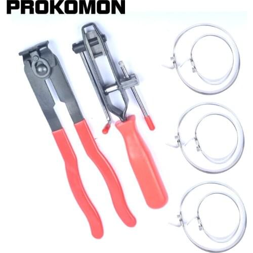 2Pcs CV Joint Clamp Banding Tool Ear Type Boot Clamp Pliers & 3 Set Of Clamps