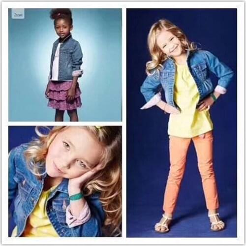 New 2019 Baby Girls Denim Jacket Classic Outerwear Coat Spring Autumn Children Clothing Kids Jacket Coat