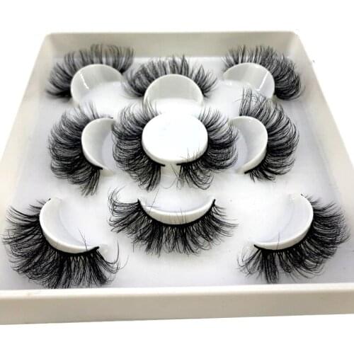 New 3d Mink Dramatic Volume Lashes Crisscross Bulk Thick Long Wispy Natural Mink Lashes Short Wholesales Natural False lashes