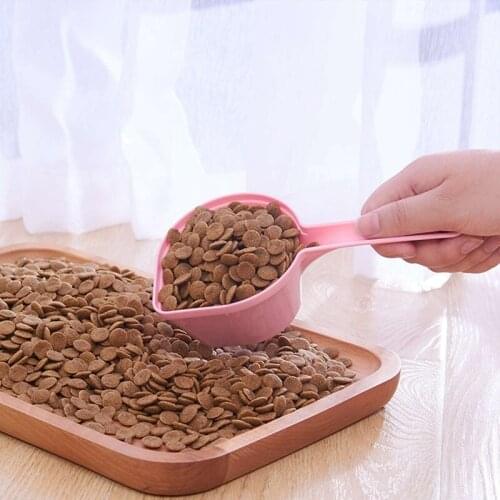 1pc Plastic Pet Food Shovel Spoon Pet Dog Puppy Cat Feeder Scoop Bird Ferret Feeding Shovel Spade Dishes Tool Pet Supplies