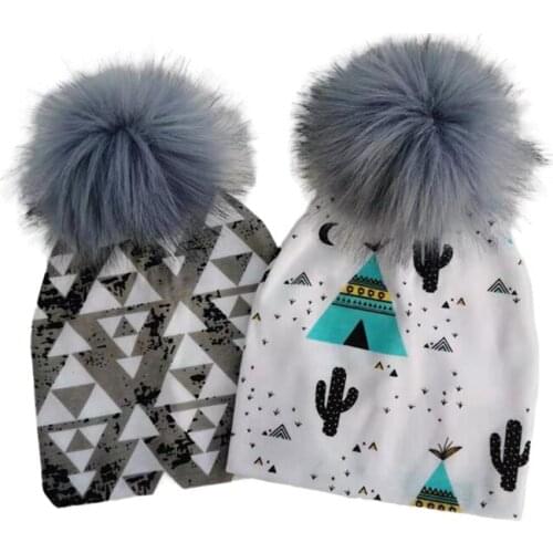 Newborn photography props baby hat children cap for girls pom pom baby kintted cotton infant toddler hats beanies for kids boys