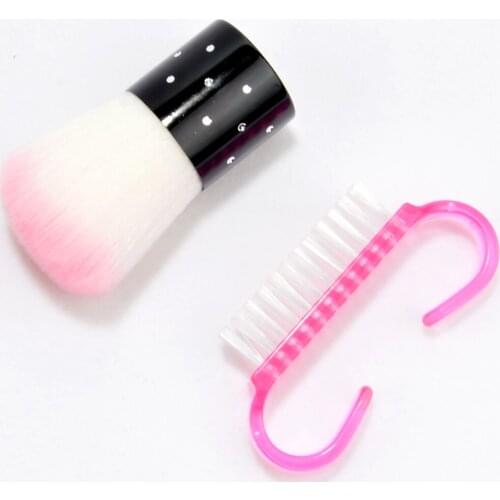Multi-size Nail Brush Long Handle Nail Cleaning Brush Soft Remove Dust Powder Cleaner Nail Art Care Manicure Too