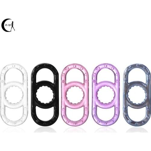 Silicone Penis Ring Delay Ejaculation Lock Cockring Adult Toys Erotic Toys Male Chastity Device Time Delay Sex Toys for Men