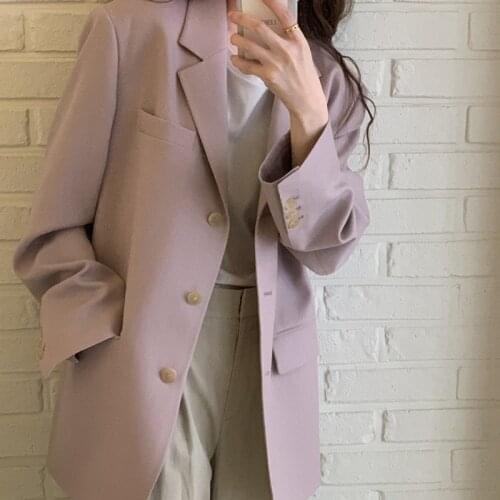 Suooheyal Women's Long Blazers