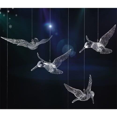Wedding Decoration Transparent Acrylic Bird Wedding Ceiling Decoration Pendant Water Droplets Accessories Wedding Favors Gift-S